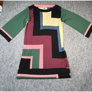 Missoni Dress Women 8  Multi Colorful knitted Italian Merino‎ Wool Blend Luxury